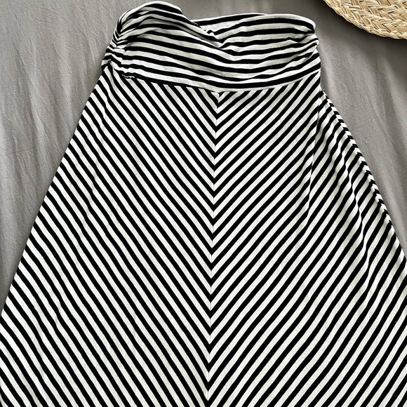 Merona Black and White Striped Maxi Skirt - Picture 4 of 8